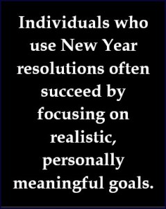 Resolutions often help us to succeed